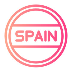 made in spain gradient icon