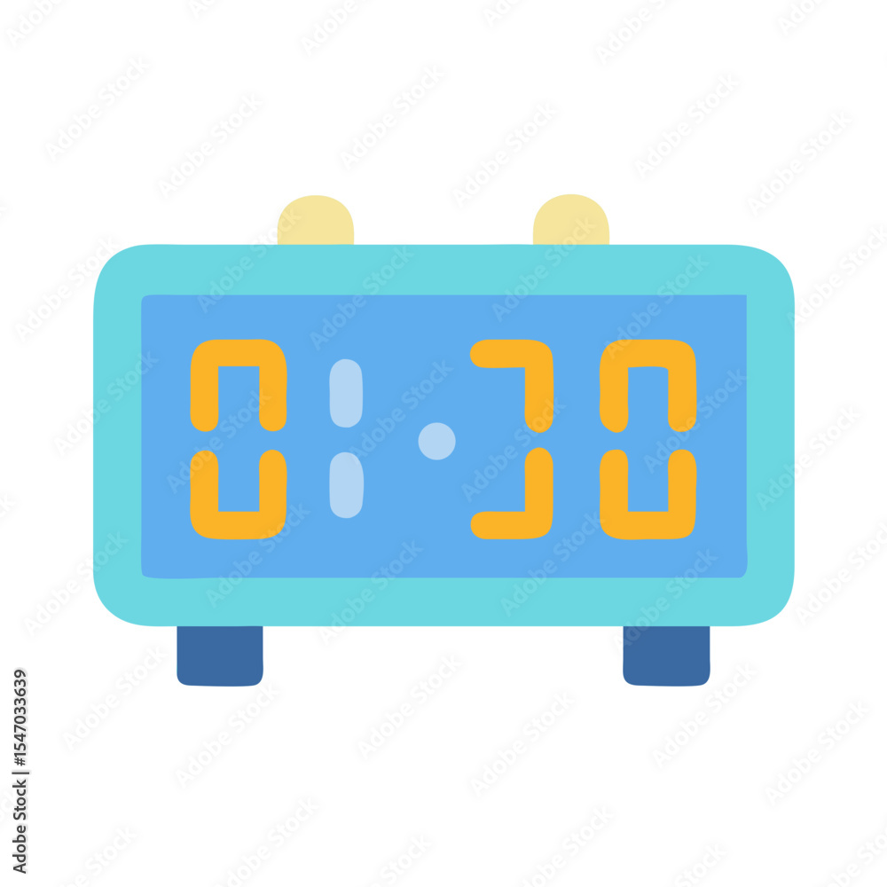 Poster digital clock displaying time on a black background image