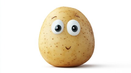 Cute potato with big eyes