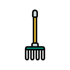 Minimalist mop illustration against black background suitable for branding