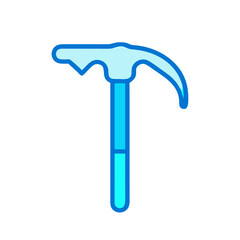 Illustration of an ice axe mountain climbing equipment vector