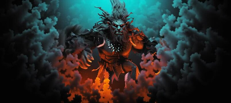 Troll vector illustration