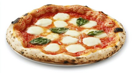 Classic Margherita Pizza with Fresh Basil and Mozzarella Cheese