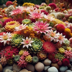 Fototapeta premium Sedums and ideal for ro