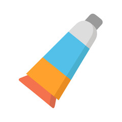 Colorful tube isolated on black background for graphic design