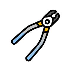 Wire cutters vector illustration on a black background design