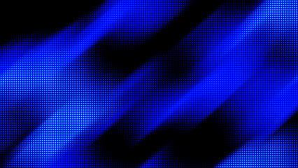 Blue Halftone Diagonal Abstract Dotted Background with Digital Light Waves © Ajankeast
