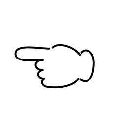 指さしのベクターアイコン