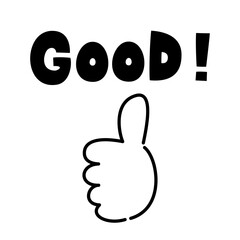 親指を立てた手のベクターアイコン