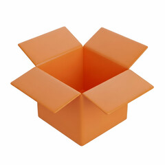 Durable Orange Cardboard Moving Box for Packing and Storage