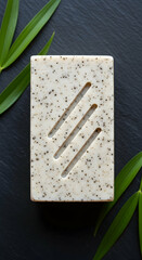 Elegant Speckled Soap Bar with Modern Design for Skincare