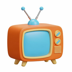 Vintage Retro TV Toy with Antennas for Kids and Collectors