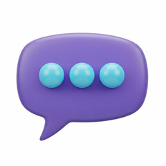 Chatbot Icon with Speech Bubble and Dots