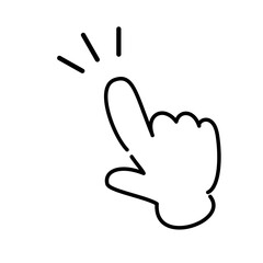 指さしのベクターアイコン