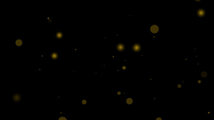 Glowing Gold Particle Overlay Background for Celebration Designs