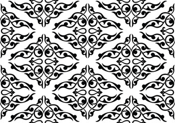 Ethnic background on the theme of Uzbek national ornament, Islamic pattern, seamless pattern, vector design