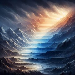 Value light to dark tones