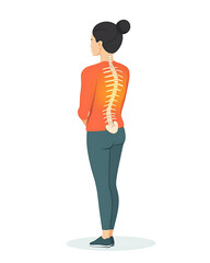 A comprehensive visual concept of office syndrome symptoms.