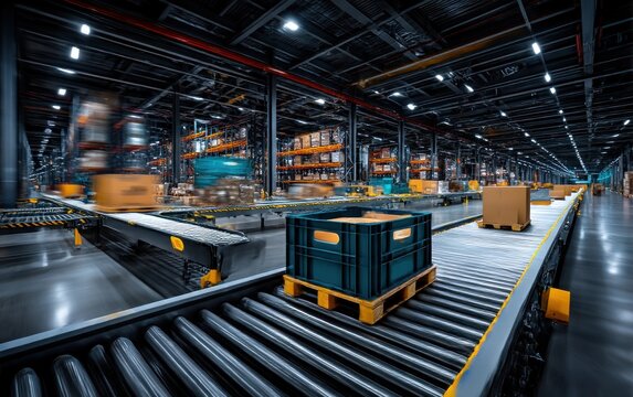 Automated warehouse conveyor system