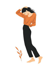 A comprehensive visual concept of office syndrome symptoms.