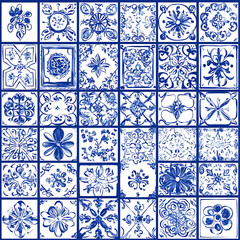 Seamless tile patterns combining cultural, modern, and botanical inspirations for commercial vector.