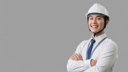 Portrait of a architect Asian Engineer
