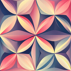Seamless tile patterns combining cultural, modern, and botanical inspirations for commercial vector.