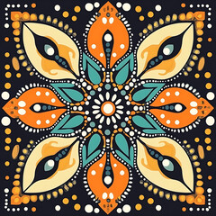 Seamless tile patterns combining cultural, modern, and botanical inspirations for commercial vector.