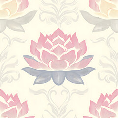 Seamless tile patterns combining cultural, modern, and botanical inspirations for commercial vector.