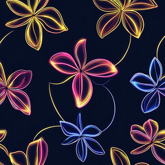 Seamless tile patterns combining cultural, modern, and botanical inspirations for commercial vector.