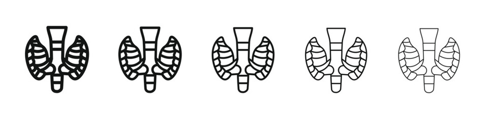 Thyroid icon design, logo, app, UI. Vector illustration, EPS