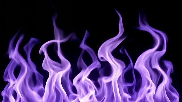 Abstract Purple Flame Background Design