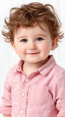 Fototapeta premium Baby portrait, joyful expression