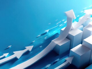 Abstract geometric arrows and blocks