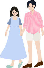 손 잡고 가는 연인