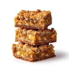 Delicious apple crumble bars recipe homemade dessert baked goods food photography sweet treat dessert stack