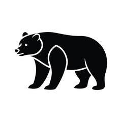 silhouette of bear