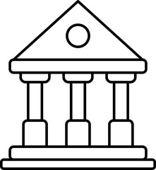 Bank Icon Line