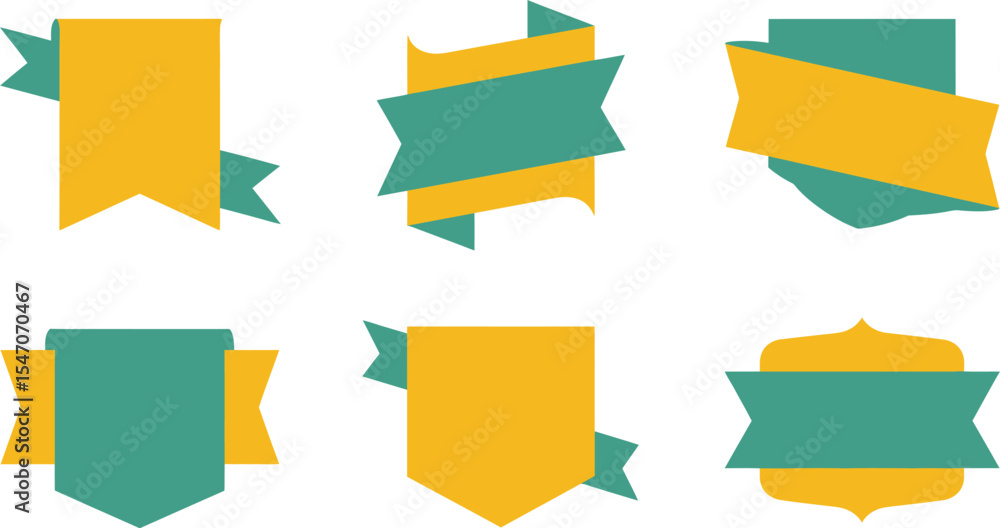 Poster collection of flat design style banner vector illustration for web design and graphic design use edi