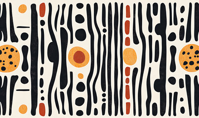 Seamless floral tile patterns combining cultural, modern