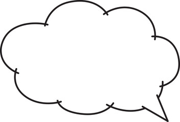 シンプルでおしゃれな吹き出し