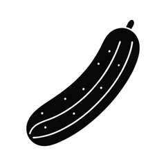 vector illustration of a cucumber