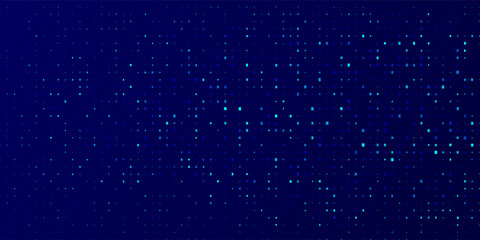 Modern Abstract Dark Blue Pixel Art Background. Contemporary Digital Texture