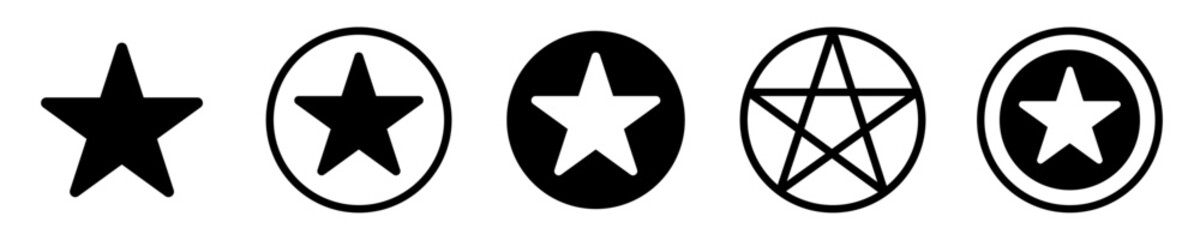 Star in circle icon. Favorite and Reward icon