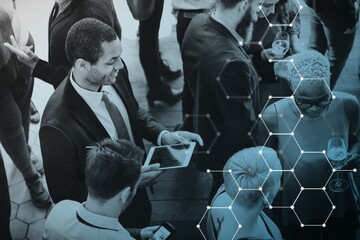 Diverse group of business people having a meetup