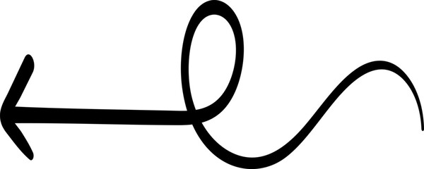 Squiggle Curly Line vector  illustration.