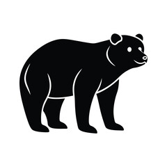 silhouette of bear