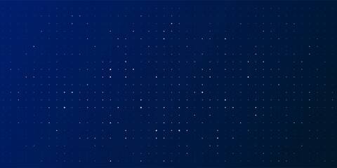 Fototapeta premium Abstract Dark Blue Technology Background with Subtle Glowing Dots. Digital Grid Pattern
