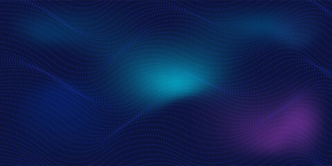 Design light point Hi-tech digital technology concept. High tech computer illustration with purple and dark blue gradient modern