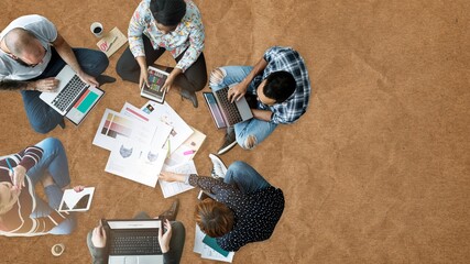 Diverse people brainstorming new ideas